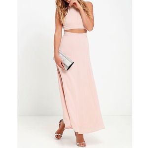 Blush Pink Two-Piece Dress